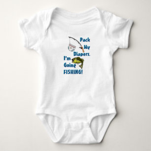 FISHING! baby Bodysuit