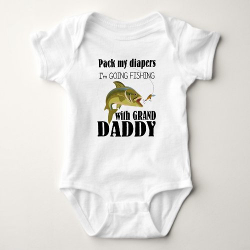 Fishing Baby Jersey Bodysuit