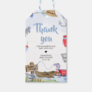 Fishing Baby Shower Favor Tags