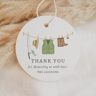 Fishing Baby Shower Favor Tags