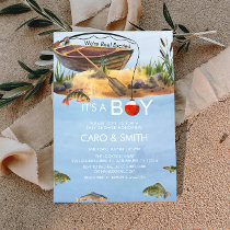 Fishing baby shower invitation