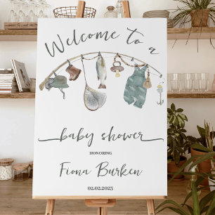 Fishing Baby Shower Invitation Foam Board