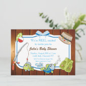 Fishing Baby Shower Invitation Personalized Invite (Standing Front)