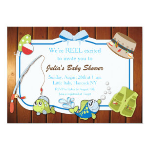 fishing baby shower invitations zazzle