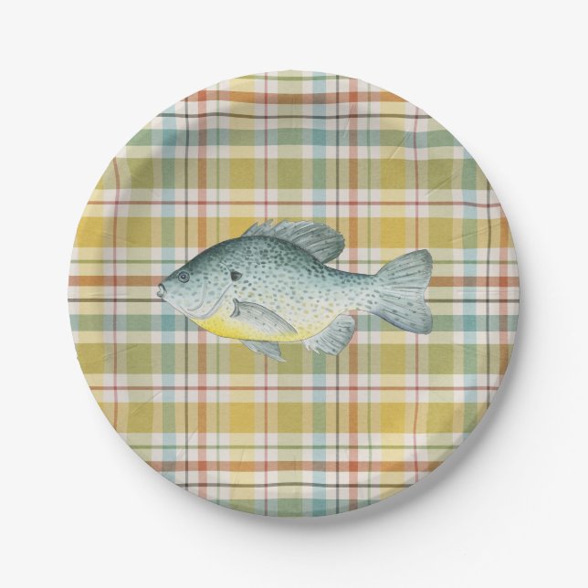 Fishing Baby Shower Paper Plate (Front)