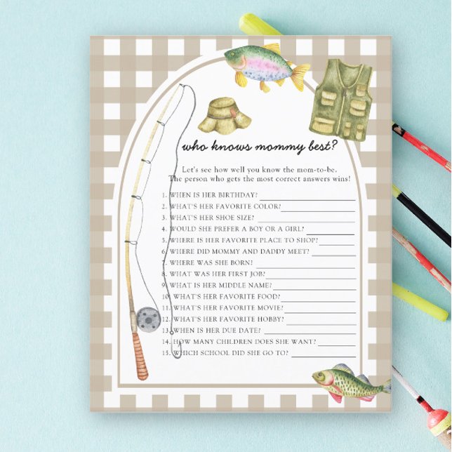 Fishing baby shower - Who knows mommy best (Creator Uploaded)