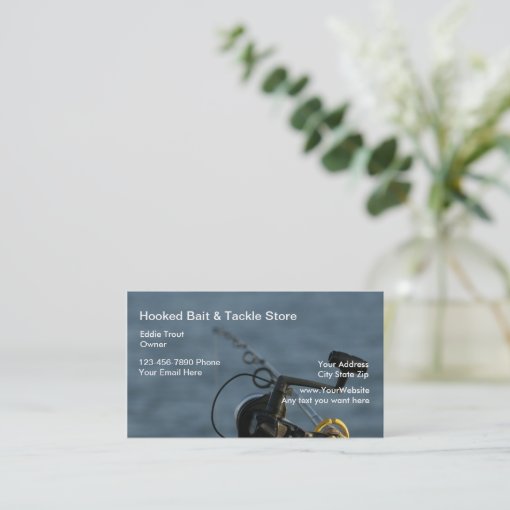 Fishing Bait And Tackle Business Cards Zazzle