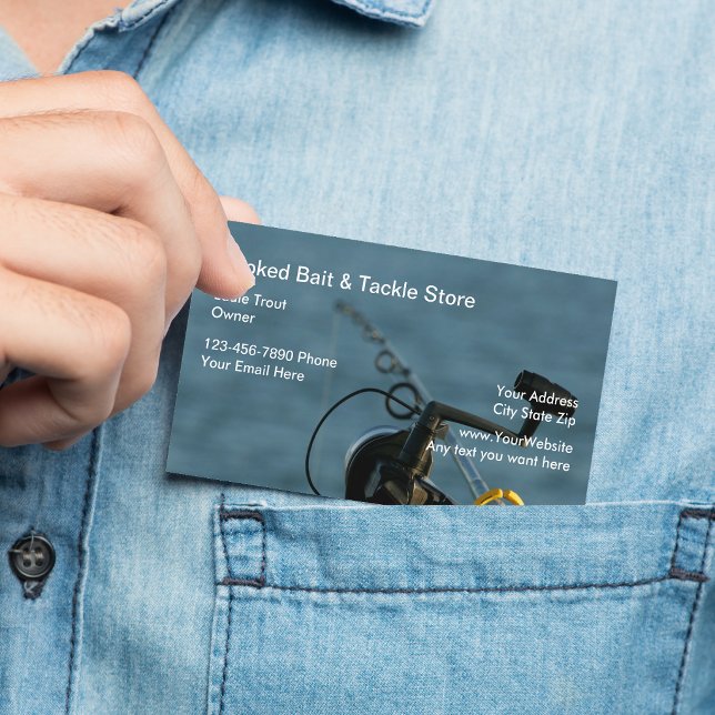 Fishing Bait And Tackle Business Cards (Creator Uploaded)