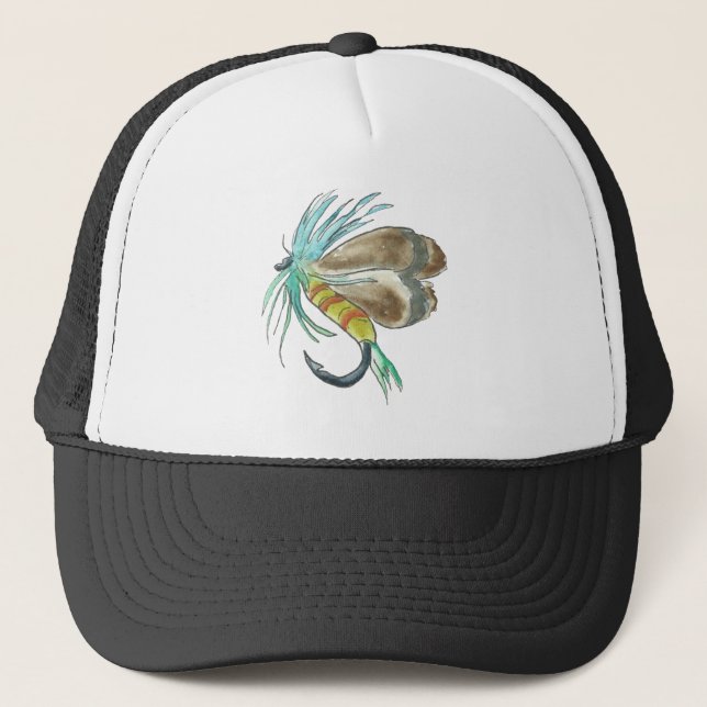 Fishing Baseball Cap Trucker Hat (Front)