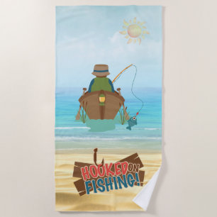 Fishing Beach Towel
