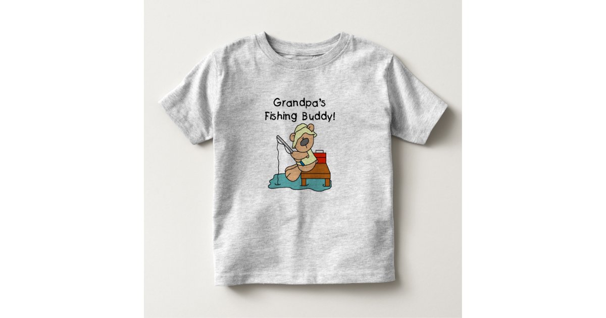 Fishing-Bear Grandpa's Fishing Buddy Tshirts
