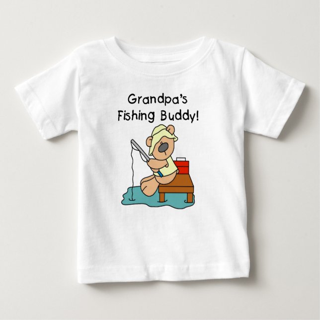 Fishing-Bear Grandpa's Fishing Buddy Tshirts (Front)