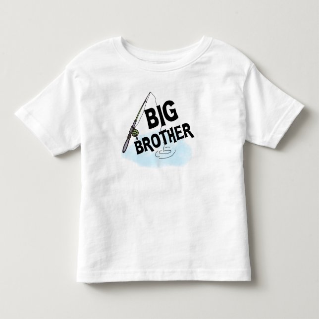Fishing Big Brother Toddler T-shirt (Front)
