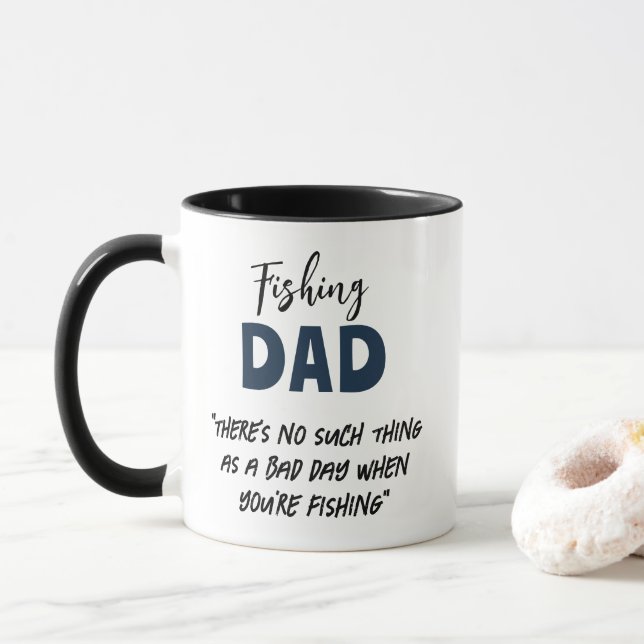 Fishing Big Fish Catch Quote  Mug (With Donut)