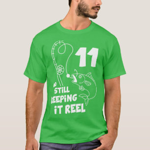 Fishing Birthday 11th Bday Fisher Birthday Gift T-Shirt