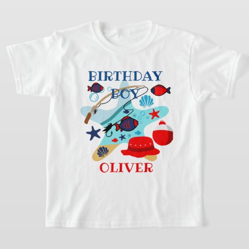 Fishing Birthday Boy shirt 