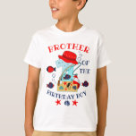 fishing birthday brother of the Birthday Boy T-Shirt<br><div class="desc">Celebrate birthday with this special t-shirt,  personalized design</div>