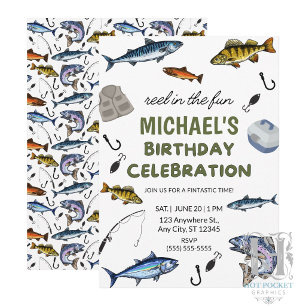 Fishing Birthday Invitation