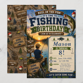 Fishing Birthday Invitation
