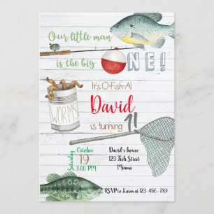 Fishing Birthday Invitation, Fishing Invitation