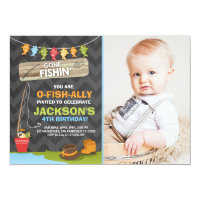 Fishing Birthday Invitation Fishing party Boy
