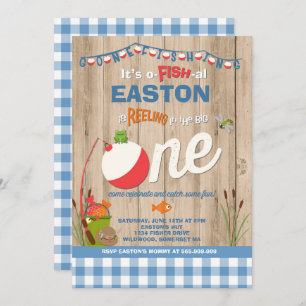 Fishing Birthday Invitation O-Fish-Ally One Party