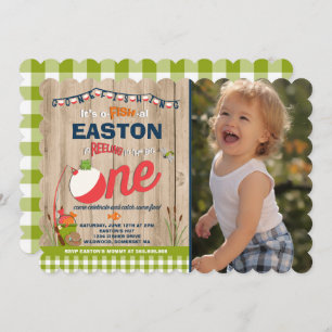 Fishing Birthday Invitation O-Fish-Ally One Party