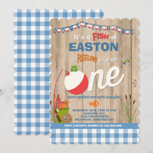 Fishing Birthday Invitation O-Fish-Ally One Party