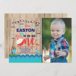 Fishing Birthday Invitation O-Fish-Ally One Party