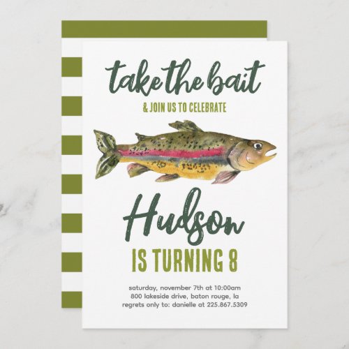Fishing Birthday Invitation_ Take the Bait Invitation