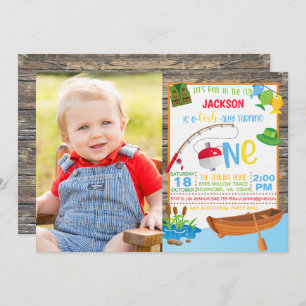 Fishing Birthday Invitation with Photo