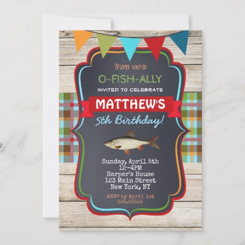 Fishing Birthday Invitations