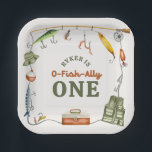 Fishing Birthday Paper Plate<br><div class="desc">Fishing Party Paper Plates
Ready to be personalized by you!</div>