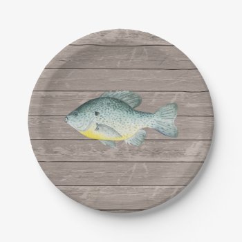 Fishing Birthday Paper Plate by SugSpc_Invitations at Zazzle