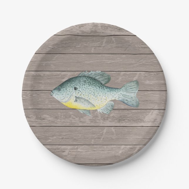 Fishing Birthday Paper Plate (Front)