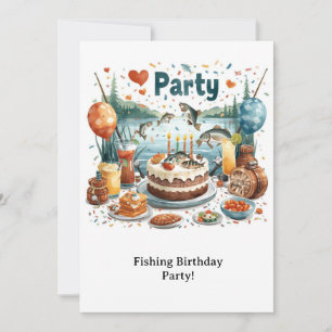 Fishing Birthday Party Invitation