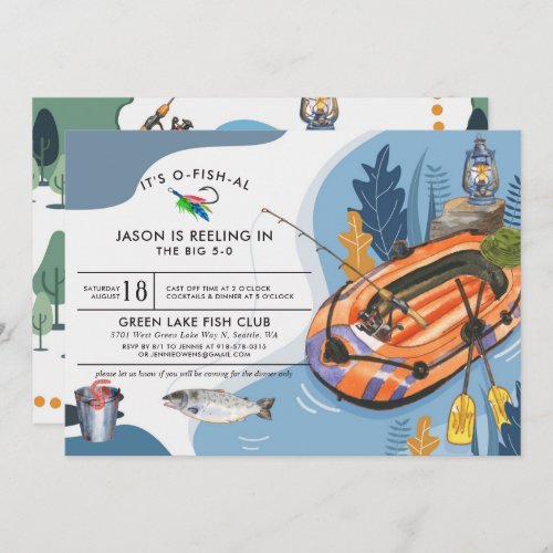 Fishing Birthday Party Invitation