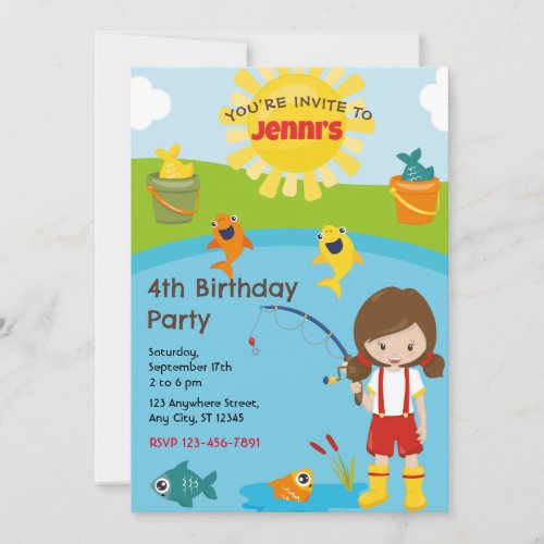 Fishing Birthday Party Invitation