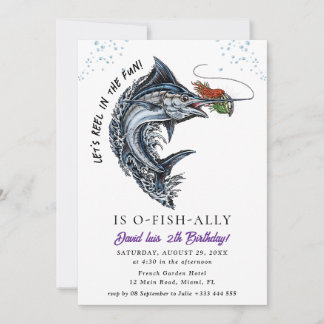 Fishing Birthday Party Invitation