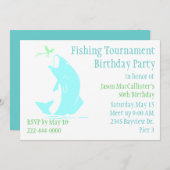 Fishing Birthday Party Invitation (Front/Back)