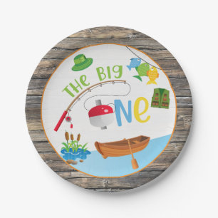 Fishing Birthday Party Plate