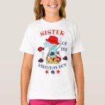 fishing birthday sister of the Birthday Boy T-Shirt<br><div class="desc">Celebrate birthday with this special t-shirt,  personalized design</div>