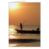 Fishing boat and sunset (Front)