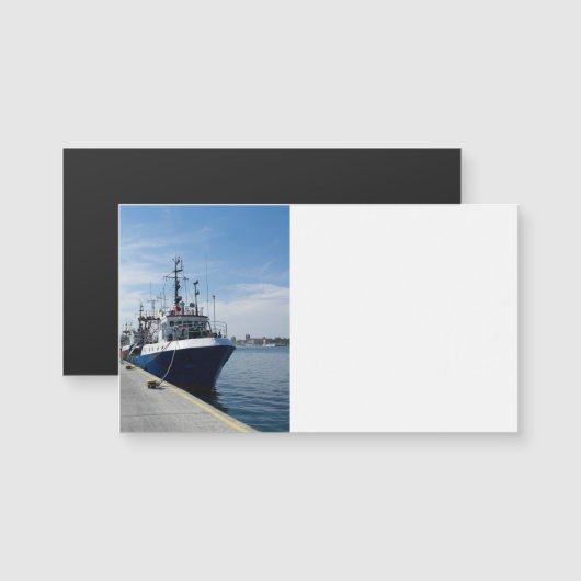 Fishing boat at mooring (Front/Back)