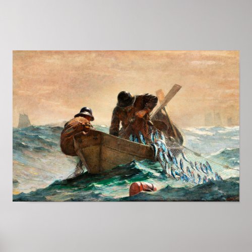 Fishing Boat by Winslow Homer Fine Art Poster