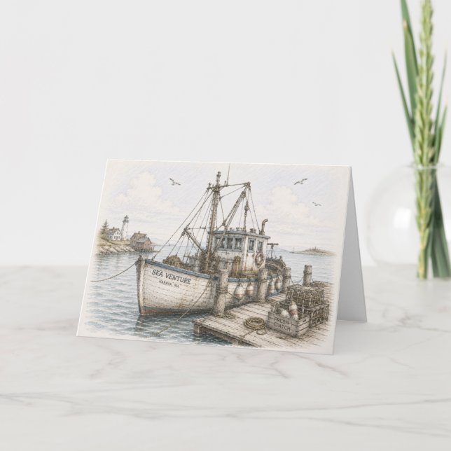 Fishing Boat Card (Front)