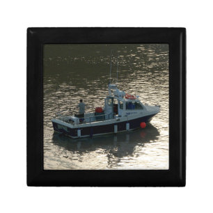 Fishing Boat, Cardiff Bay Jewelry Box
