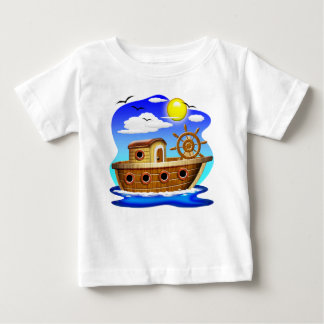 Fishing Boat Cartoon Baby T-Shirt