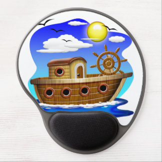 Fishing Boat Cartoon Gel Mouse Pad