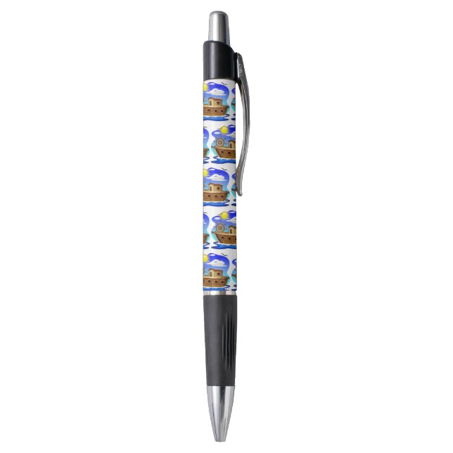 Fishing Boat Cartoon  Pen (Bottom (Vertical))